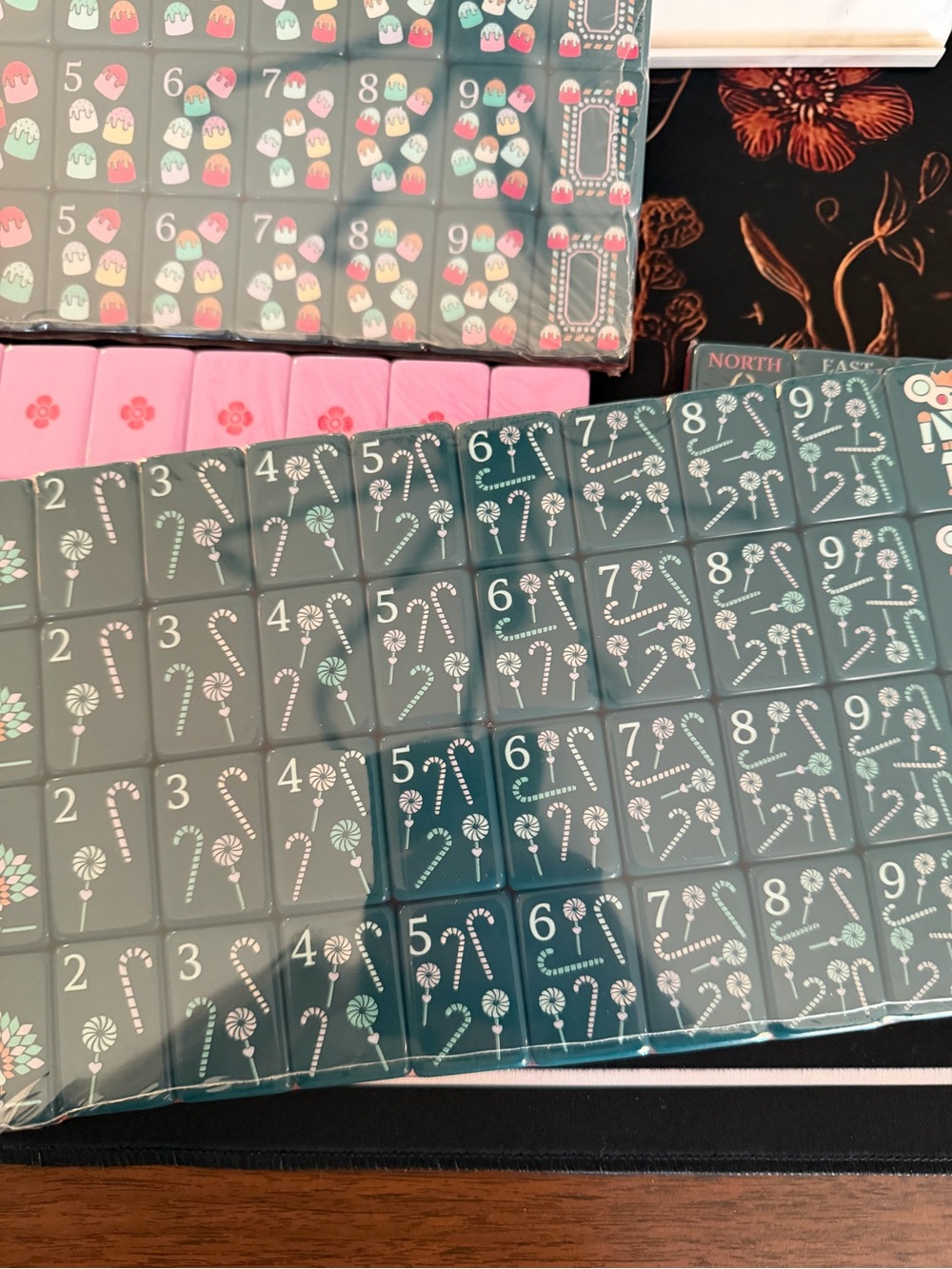 Dark Teal Nutcracker Christmas Holiday Themed American Mahjong Tiles - NEW - Picture 8 of 15